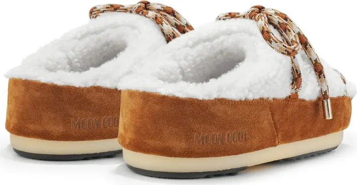 Faux-Shearling Lace-Up Mules - Image 3