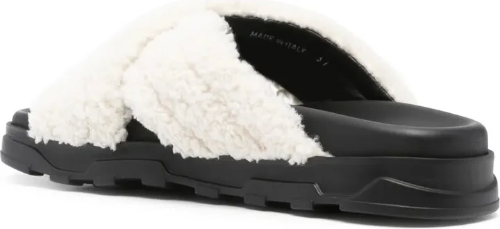 Faux-Shearling Leather Slides - Image 3