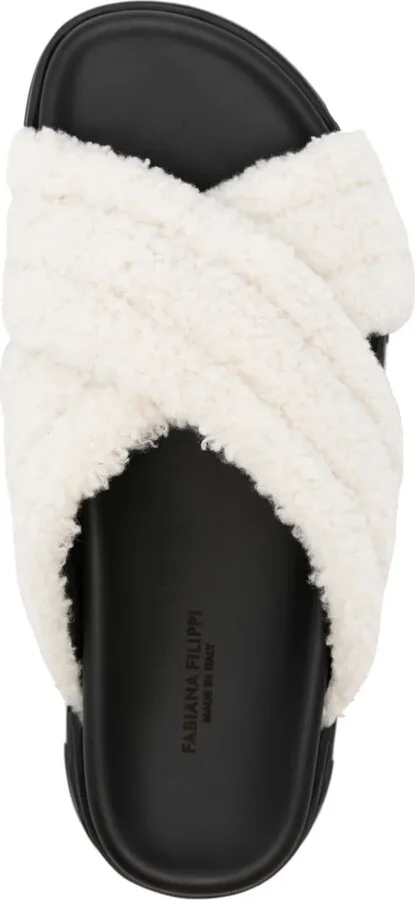 Faux-Shearling Leather Slides - Image 4