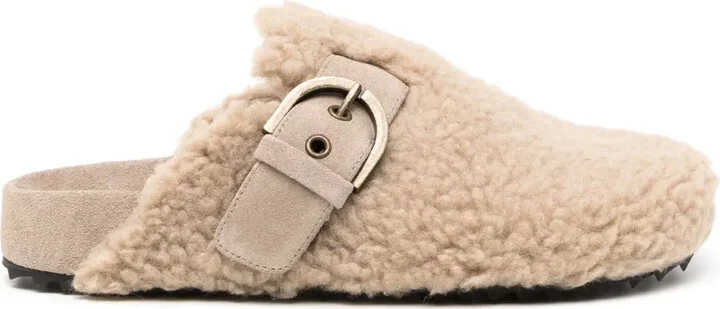 Faux-Shearling Slippers