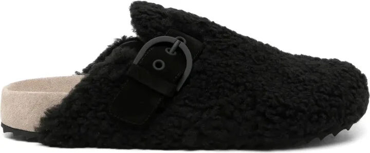 Faux-Shearling Slippers