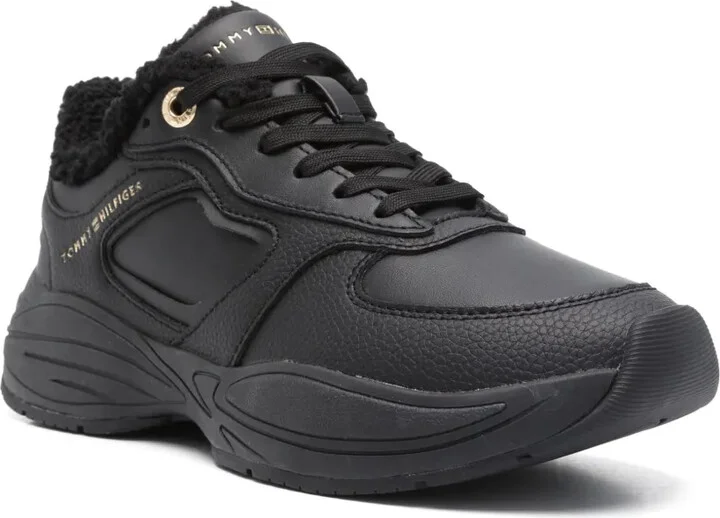 Faux Shearling-Trim Sneakers - Image 2