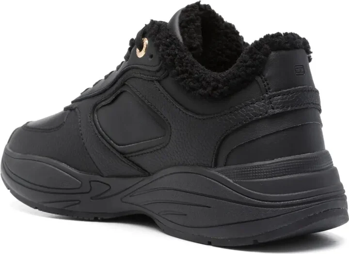 Faux Shearling-Trim Sneakers - Image 3