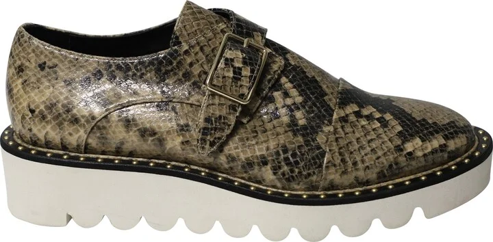Faux Snakeskin Odette Oxfords in Multicolor Leather