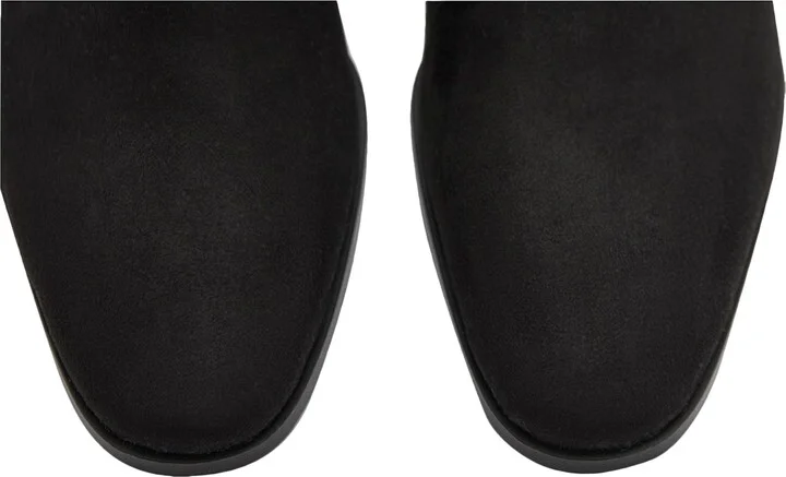 Faux Suede Block Heel Bootie - Image 3