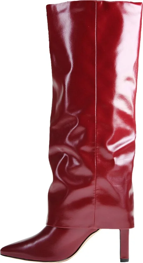 Fave Foldover Shaft Pointed Toe Knee High Boot - Image 6