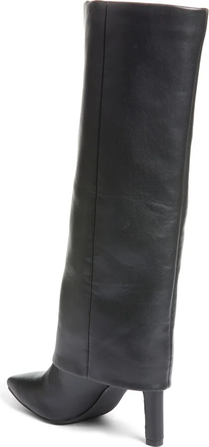 Fave Foldover Shaft Pointed Toe Knee High Boot - Image 8