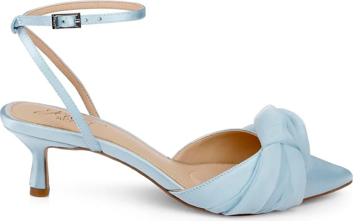 Favor Ankle Strap Pointed Toe Kitten Heel Pump - Image 10