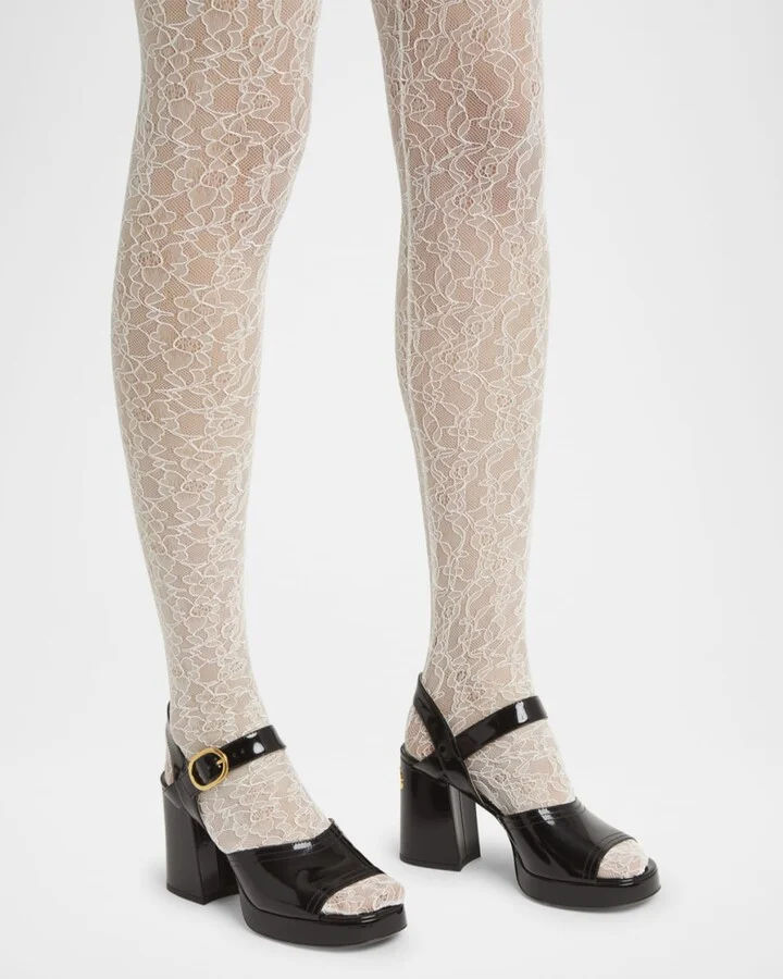 Fawcette VLogo Patent Leather Platform Sandals - Image 4