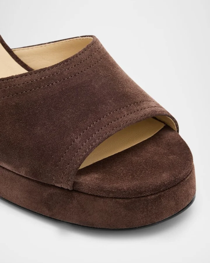 Fawcette VLogo Suede Platform Sandals - Image 2