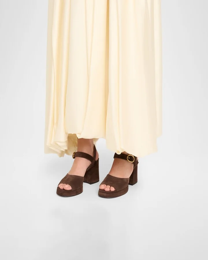 Fawcette VLogo Suede Platform Sandals - Image 5