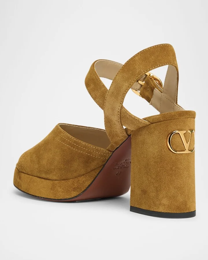 Fawcette VLogo Suede Platform Sandals - Image 8