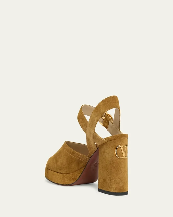 Fawcette VLogo Suede Platform Sandals - Image 5