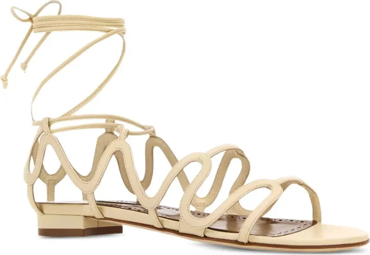 Fawda leather flat sandals - Image 2
