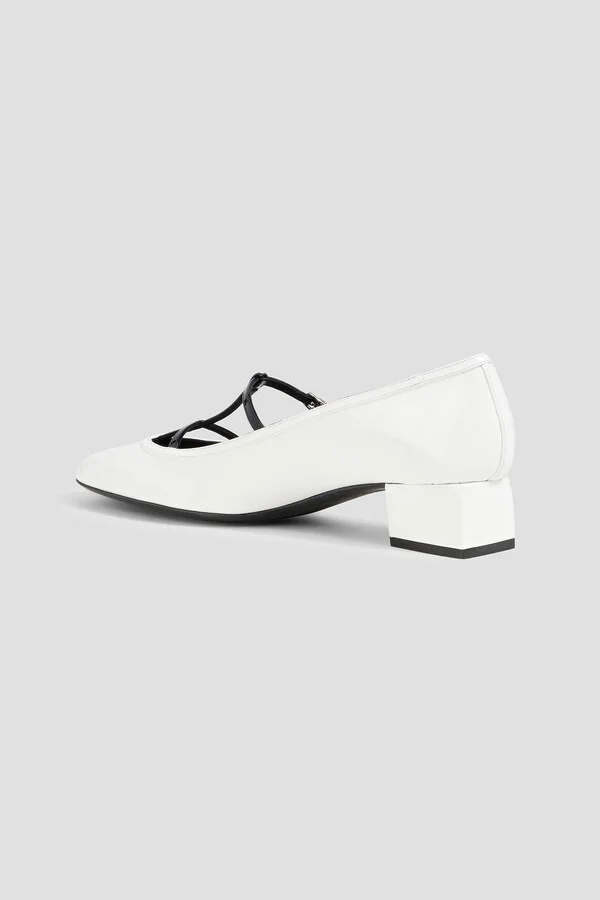 Fawn two-tone patent-leather pumps - Image 3