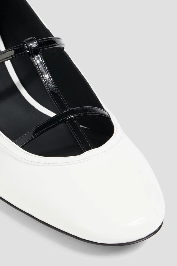 Fawn two-tone patent-leather pumps - Image 4