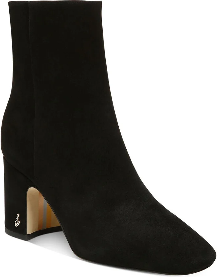 Fawn Womens Dressy Leather Ankle Boots