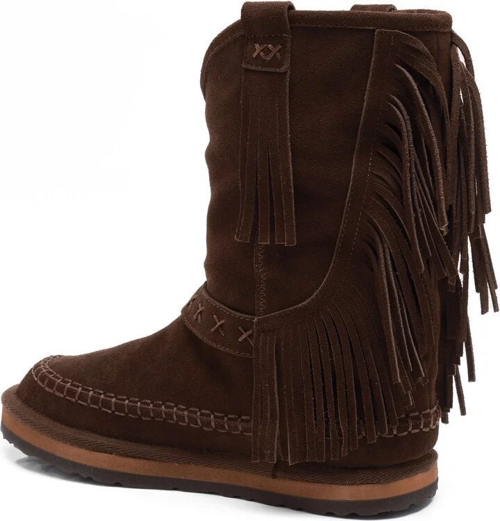 Faye Fringe Faux Fur Boot - Image 2
