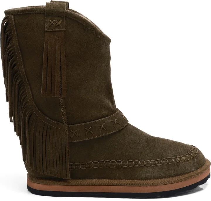 Faye Fringe Faux Fur Boot - Image 9