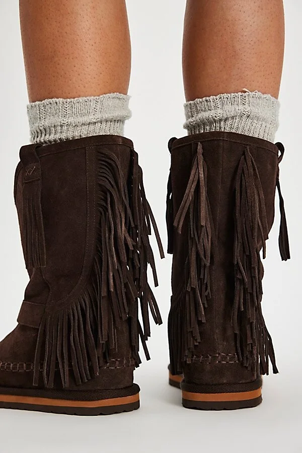 Faye Fringe Pull On Boots - Image 3