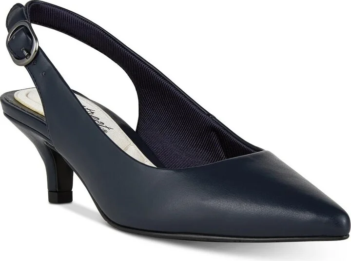 Faye Womens Padded Insole Pointed Toe Heels