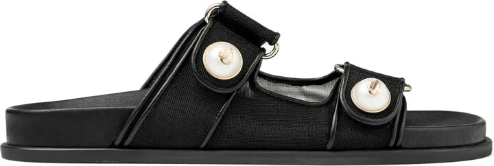 Fayence pearl-embellished sandals