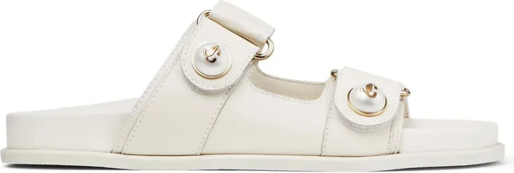 Fayence pearl-embellished sandals