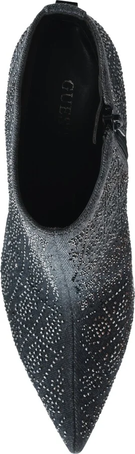 Fazzie Rhinestone Embellished Pointed Toe Stiletto Bootie - Image 3