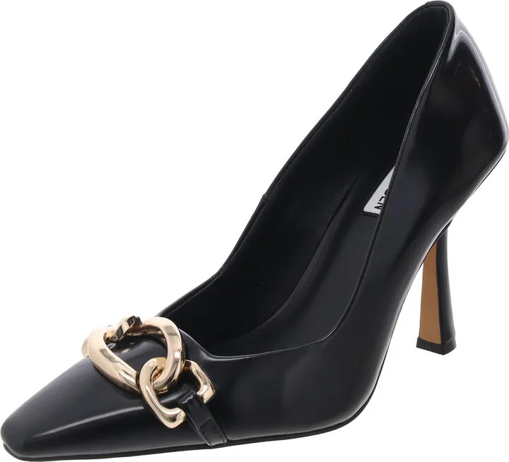 Fazzio Womens Embellished Leather Pumps