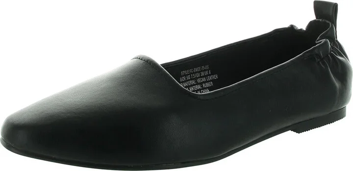 FCEMEE75DS Womens Comfort Insole Faux Leather Flat Shoes