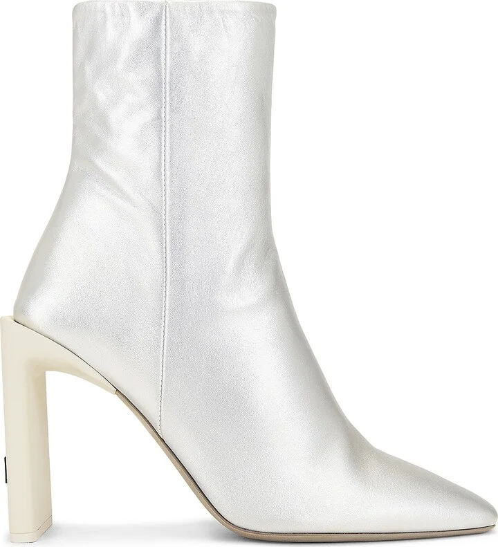 Fear of God Ankle Boot in Metallic Silver