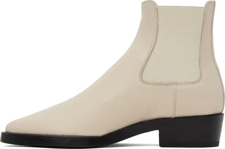 Fear of God Beige Cowboy Chelsea Boots - Image 3