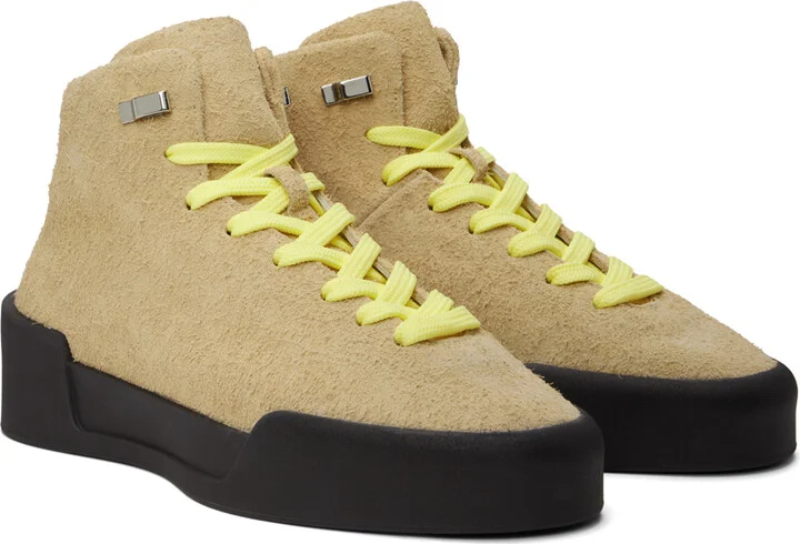 Fear of God Beige Hiker Sneakers - Image 4