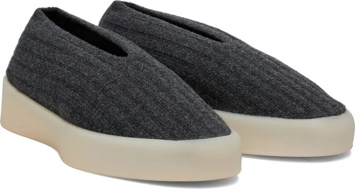Fear of God Black Moc Knit Lo Sneakers - Image 4