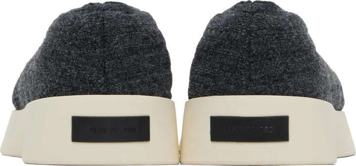 Fear of God Black Moc Knit Low Sneakers - Image 2