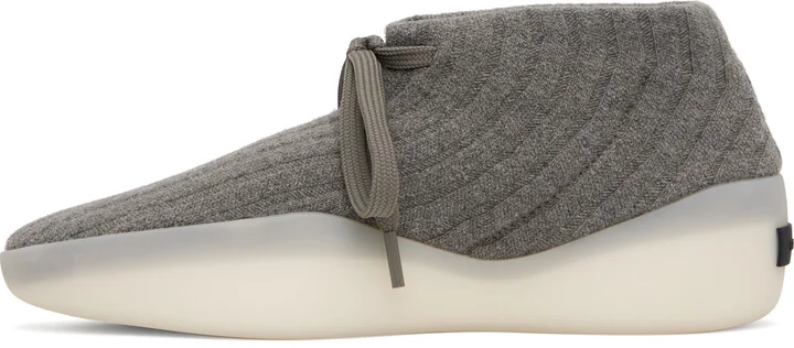 Fear of God Gray Knit Sneakers - Image 3