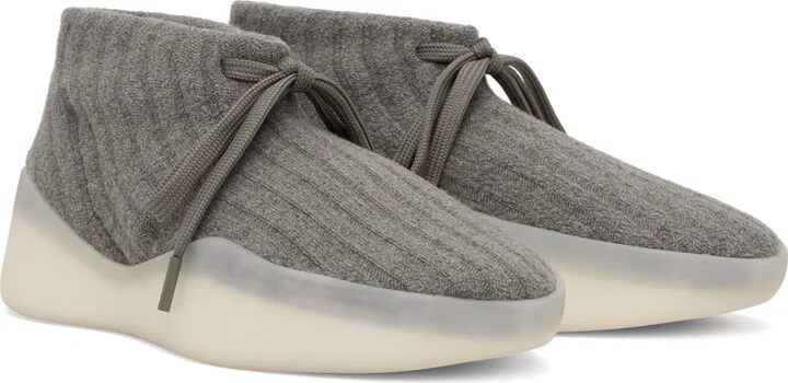 Fear of God Gray Knit Sneakers - Image 4
