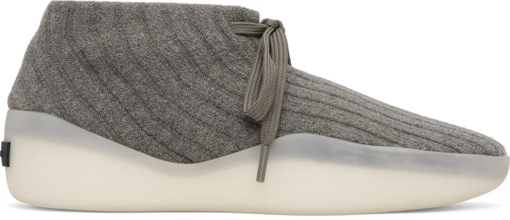 Fear of God Gray Knit Sneakers