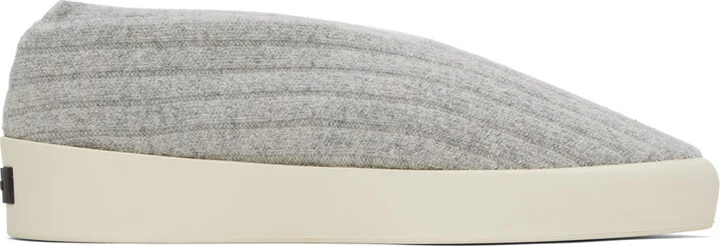 Fear of God Gray Moc Knit Low Sneakers