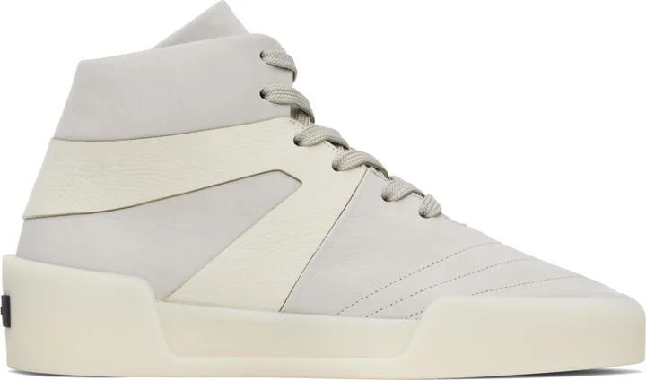 Fear of God Gray & Off-White Basketball Sneakers