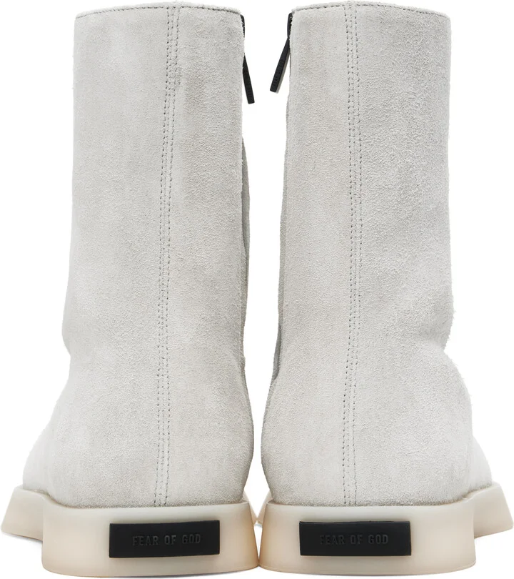Fear of God Gray Suede Mule Hi Boots - Image 2