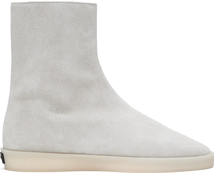 Fear of God Gray Suede Mule Hi Boots