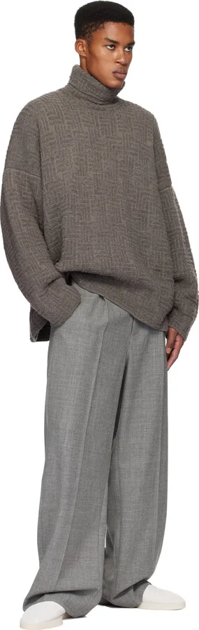 Fear of God Gray Suede Mules - Image 5