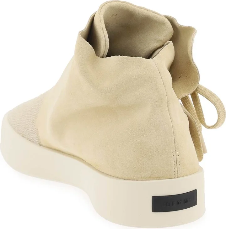 FEAR OF GOD mid-top suede and bead sneakers. - Image 2