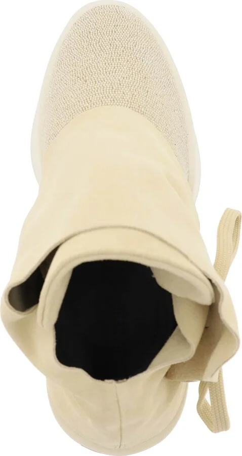 FEAR OF GOD mid-top suede and bead sneakers. - Image 3
