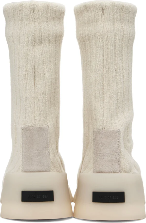 Fear of God Off-White Moc Knit High Sneakers - Image 2