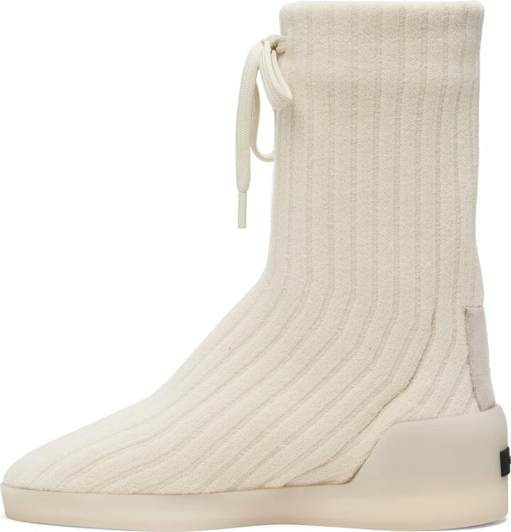 Fear of God Off-White Moc Knit High Sneakers - Image 3