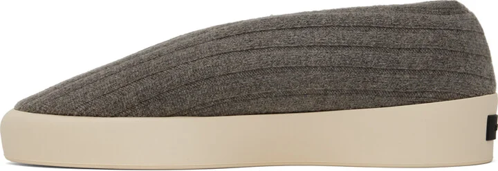 Fear of God Taupe Moc Knit Low Sneakers - Image 3