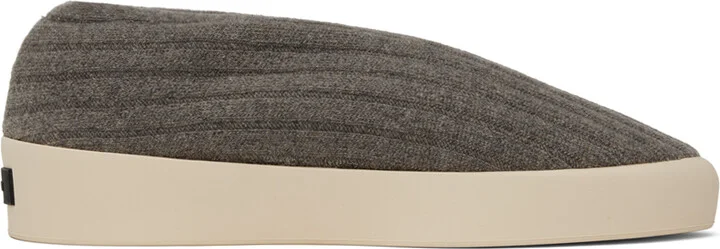 Fear of God Taupe Moc Knit Low Sneakers