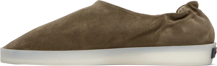 Fear of God Taupe Suede Slip-on Loafers - Image 3